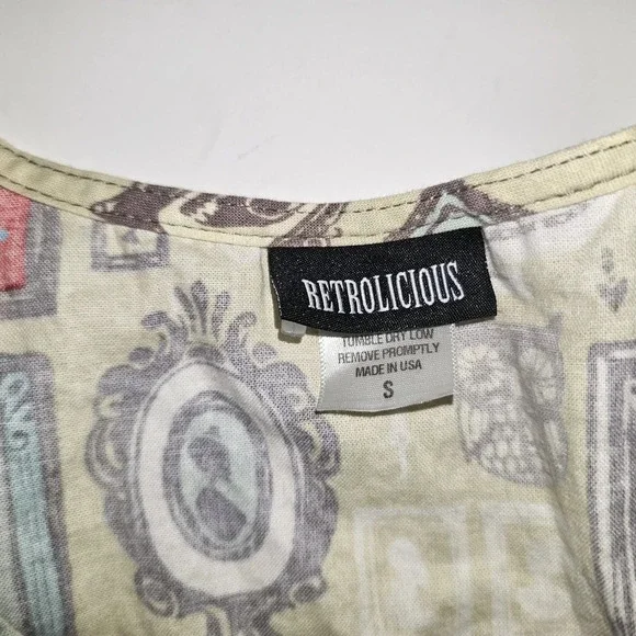 Retrolicious Vintage Picture Frame Cotton Dress - Picture 6 of 6